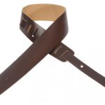 Levy’s Leathers 2 1/2″ Leather Guitar Strap. Adjustable from 37″ to 51″; Dark Brown (M1-DBR)
