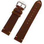 EACHE 18mm 20mm 22mm Genuine Leather Watch Band Crazy Horse/Oil Wax Leather Replacement Straps