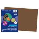 Pacon SunWorks Construction Paper, 12″ x 18″, 50-Count, Dark Brown (6807)