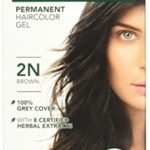 Herbatint Permanent Herbal Hair Color Gel, 2N Brown, 4.56 Ounce