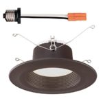 Designers Fountain EVL6733NBZ30 Bronze Trim Integrated LED Recessed Ceiling Light, 3000K, 90 Cri, 670 Lm, 5-6