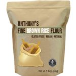 Brown Rice Flour (5 Pounds) by Anthony’s, Batch Tested Gluten-Free (5lbs)