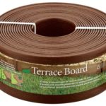 Master Mark Plastics 95340 Terrace Board Landscape Edging Coil, 5-inch x 40-Foot, Brown
