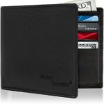 Bifold Leather Wallets For Men – Mens Wallet With ID Window RFID Blocking