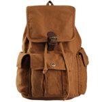 Hynes Eagle Retro Designer Canvas Backpack 28L Brown