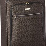 Calvin Klein Unisex CK-620 Signature Softside 19″ Upright Suitcase Brown One Size