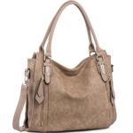 Handbags for Women Shoulder Tote Zipper Purse PU Leather Top-handle Satchel Bags Ladies Medium Size Uncle.Y Khaki