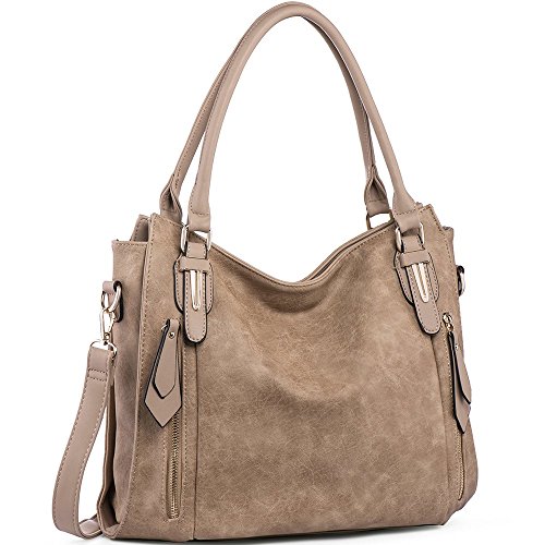 Handbags for Women Shoulder Tote Zipper Purse PU Leather Top-handle ...