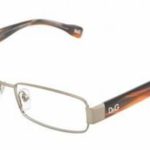 Dolce and Gabbana Glasses 5091 1012 Gunmetal and Brown 5091 Rectangle Sunglasse