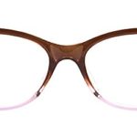 Plastic GL-ST-4002 Unisex Eyeglsses Brown Lilac Gradient with clear Len Glasse