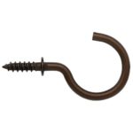 ARROW 160376 1-1/4″ Cup Hooks (Pack of 18), Rubbed Bronze