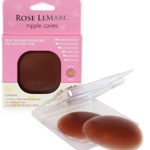 Rose LeMarc Essentials Reusable Self-Adhesive Invisible Silicone Nipple Covers for Dark Skin Tone