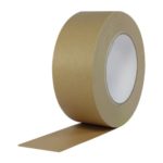 ProTapes Pro 183 Rubber Paper Carton Sealing Tape, 7.1 mils Thick, 55 yds Length x 2″ Width, For Light-to-Medium Packaging, Light Brown (Pack of 24)