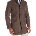 Kenneth Cole New York Men’s Wool Walker Coat, Hazelnut Heather, Large