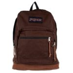 JanSport Unisex Right Pack Expressions Back Pack Downtown Brown Waxed Canvas One Size