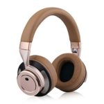 Gobuy Mart Active Noise Cancelling Headphones, Wireless Bluetooth V4.0 Headphones Stereo Over Ear Earphones with Mic for iPhone 7, Samsung and Other Smartphones – Brown
