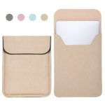 Hello Color 13-inch Dual use Laptop Case Sleeve MacBook Air 13.3 inches Pro Retina 13.3″ Frosted Slim Ultralight Faux Suede Leather Anti-Scratch Waterproof Antifouling Laptop Bag (Khaki)