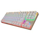 [Storm Buy] ZhuQue [CIY] [ Swappable Switch ] [ Customize Switches ] Mechanical Keyboard, Multi Color Led Backlit, 7 Light Modes 87 Keys Wired Gaming & Office Keyboard (ZhuQue, Brown Switch)
