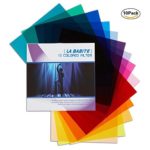 11 x 8.7-Inches Pack of 10 Colored Overlays Transparency Color Film Plastic Sheets Correction Gel Light Filter Sheet,10 Different Colors