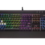 CORSAIR STRAFE RGB Mechanical Gaming Keyboard – USB Passthrough – Linear and Quiet – Cherry MX Red Switch – RGB LED Backlit