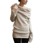 Jushye Clearance Women’s Sweater, Ladies Long Sleeve Sweatshirt Pullover Coat Shirt Gray Brown (Brown, S)