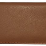 Light Brown Basic Leather Checkbook Cover