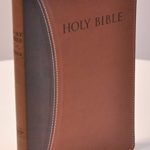 KJVER Thinline Bible Large Print Dark Brown Light Brown Ultrasoft Indexed: King James Version Easy Read