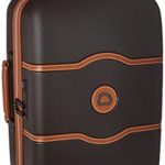 Delsey Luggage Chatelet Hard+, Carry On Luggage, Lightweight Spinner Suitcase, Chocolate Brown