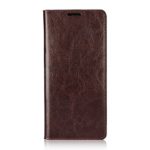 Galaxy Note8 Case, Jaorty Genuine Leather Folio Flip Wallet Case Cover Book Design with Kickstand Feature & Card Slots/Cash Compartment for Samsung Galaxy Note8 (6.3″) – Dark Brown