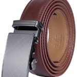 Marino Men’s Genuine Leather Ratchet Dress Belt With Automatic Buckle, Enclosed in an Elegant Gift Box