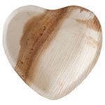 Susty Party Heavy Duty 100% Compostable Palm Leaf Dessert Plate, 7″, Light Brown