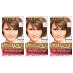 L’Oreal Paris Excellence Creme, 6 Light Brown, 3 Count, (Packaging May Vary)
