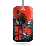 Rico NFL Cleveland Browns Crystal View Team Luggage Tag, Steel Blue, 7.5-inches by 3-inches by 0.5-inch