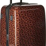 Calvin Klein Unisex CK-510 Signature Hardside 24″ Upright Suitcase Brown One Size