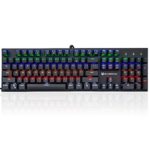 Holiday sale deep discount 56% off Merdia Mechanical Keyboard Gaming Keyboard with Brown Switch Wired 6 Colors Led Backlit Keyboard Full Size 104 Keys US Layout