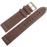 ColaReb 20mm Spoleto Short Dark Brown Leather Watch Strap