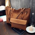 Wyhui 2 Pcs/set Women Leather Shoulder Messager Bag Tote Purse Handbag Crossbody Satchel Hot Brown bags on sale