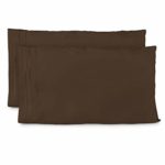 Cosy House Collection King Size Pillow Cases – Luxury Chocolate Pillowcases – Super Soft Hotel Luxury Pillow Case – Cool & Wrinkle Free – Hypoallergenic – Dark Brown – Set of 2
