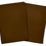 2 Dark Brown Toddler Pillowcases – Envelope Style – For Pillows Sized 13×18 and 14×19 – 100% Cotton With Sateen Weave – Machine Washable – 2 Pack
