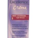 L’Oreal Excellence Creme Color # 6 Light Brown 1.74 oz. (3-Pack) with Free Nail File