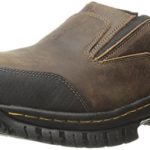 Skechers for Work Men’s Hartan Slip-On Shoe, Dark Brown, 7.5 M US