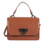 Women Bags Sale! ZOMUSAR Women Solid PU Leather Crossbody Bags Lightweight Small Modern Shoulder Bags (Brown)