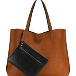Scarleton Stylish Reversible Tote Bag H18422501 – Camel/Black