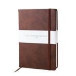 Quality Hardcover Notebook/Notepad – Beechmore Books A5 Classic Notebook, 120 gsm cream paper, PU Leather, Hardcover Notebook in Gift Box (Lined, Brown)