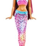 Barbie Dreamtopia Mermaid Rainbow Lights Doll, Dark Brown & Pink Hair