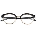 Bi Tao Black frame Nearsighted Shortsighted Myopia Glasses -1.75 Strengths Men Women Fashion Half Frame Nearsighted Eyeglasses