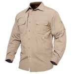 MAGCOMSEN Men’s Quick Dry Breathable Long Sleeve Anti-Rip Shirt Work Travel Military