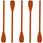 Royer 6 Inch Light Brown Canoe Paddle Swizzle Sticks, Set of 24 – Made In USA