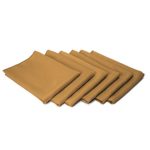 TableLinensforLess 17 x 17-Inch Cloth Napkin – 6 Pack (Light Brown Toast)