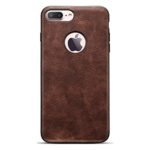 HONTECH iPhone 7 Plus case, Vintage PU Leather Ultra Slim Protective Cover for Apple iPhone 7plus (Coffee)